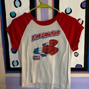 short sleeve crop top size large